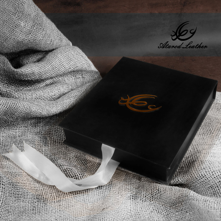ست هدیه مردانه چرم عطارد مدل چرم طبیعی کد A49