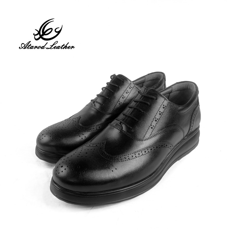 کفش روزمره مردانه چرم عطارد مدل چرم طبیعی کد SH51