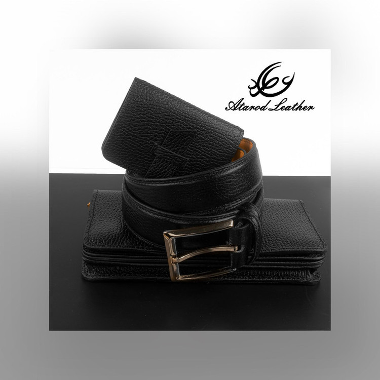 ست هدیه مردانه چرم عطارد مدل چرم طبیعی کد A40