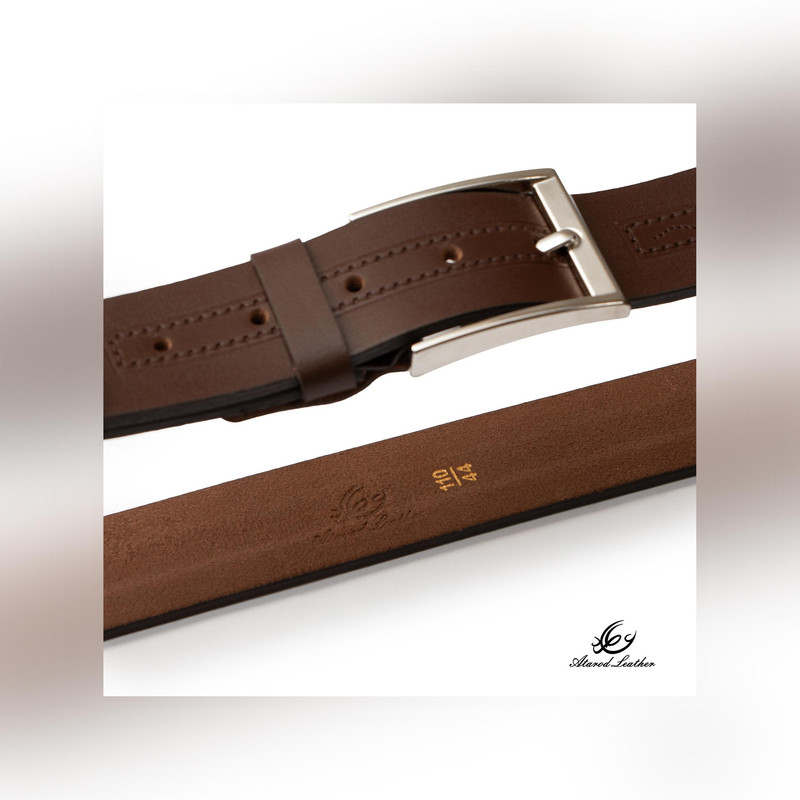 کمربند مردانه چرم عطارد مدل چرم طبیعی کد B70