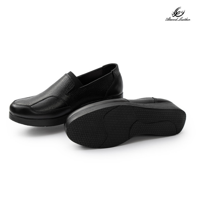 کفش طبی زنانه چرم عطارد مدل هالوکس والگوس چرم طبیعی کد SH371