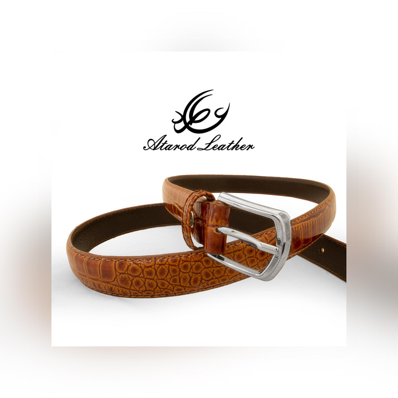 کمربند زنانه چرم عطارد مدل چرم طبیعی کد B54