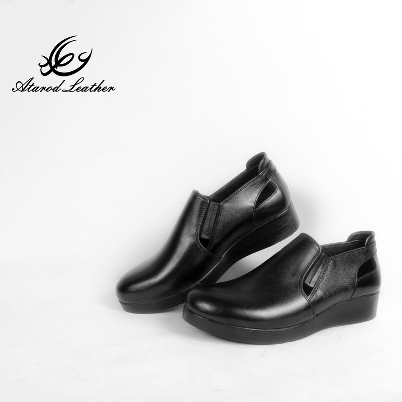 کفش طبی زنانه چرم عطارد مدل چرم طبیعی کد SH160