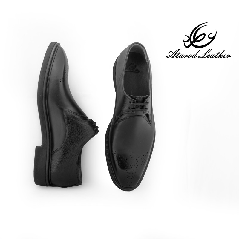 کفش مردانه چرم عطارد مدل چرم طبیعی کد SH301