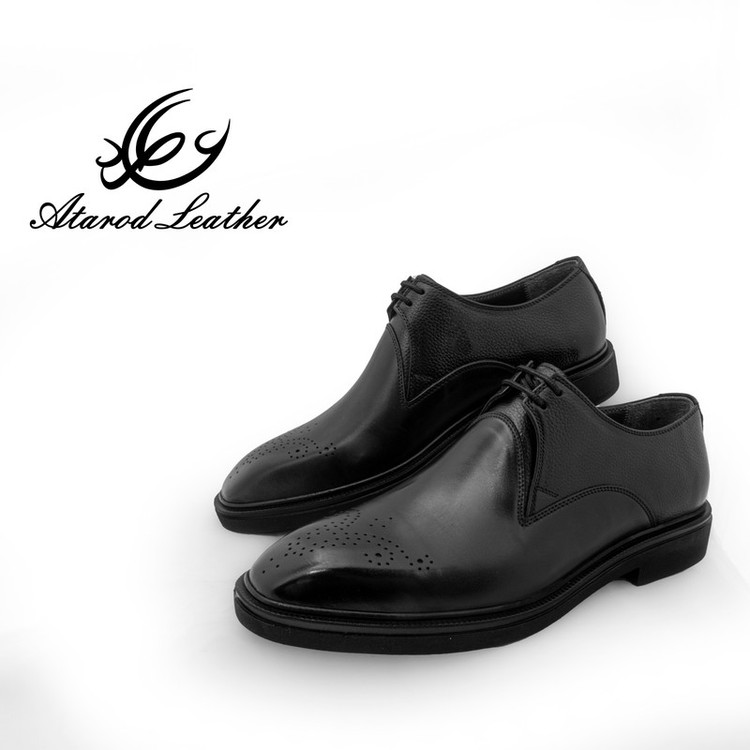 کفش مردانه چرم عطارد مدل چرم طبیعی کد SH301