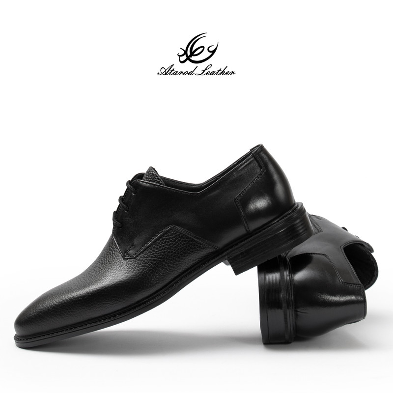 کفش رسمی مردانه چرم عطارد مدل چرم طبیعی کد SH350