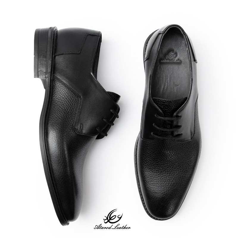 کفش رسمی مردانه چرم عطارد مدل چرم طبیعی کد SH350