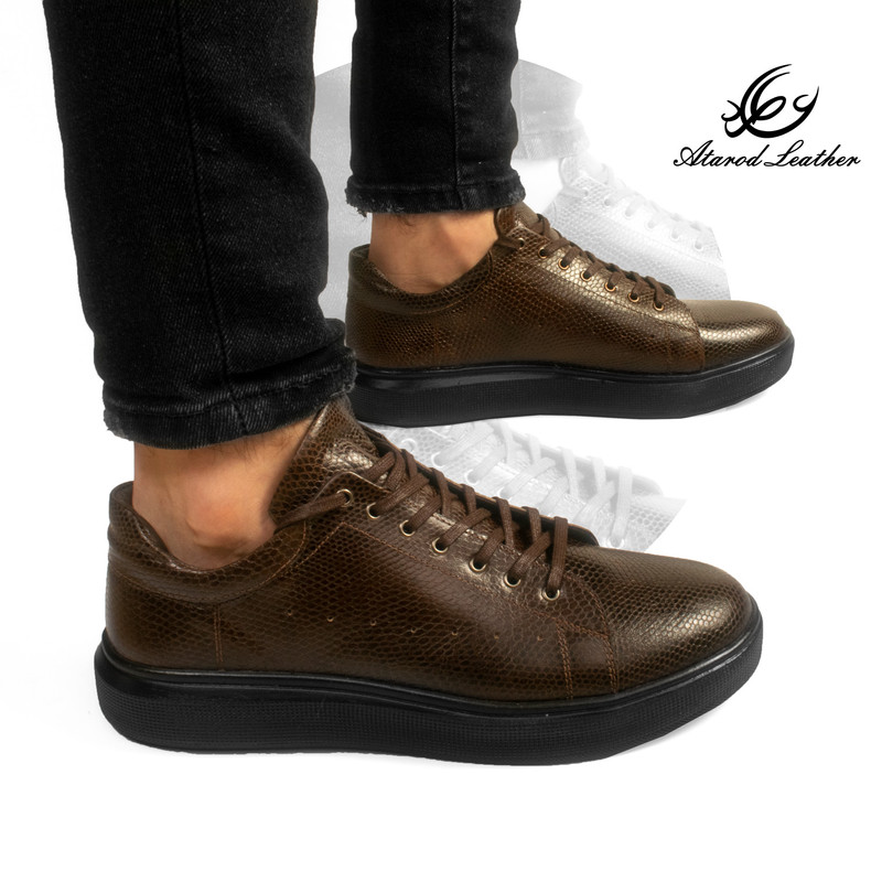 کفش روزمره مردانه چرم عطارد مدل چرم طبیعی کد SH129