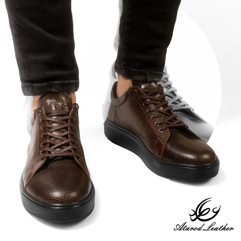 کفش روزمره مردانه چرم عطارد مدل چرم طبیعی کد SH129