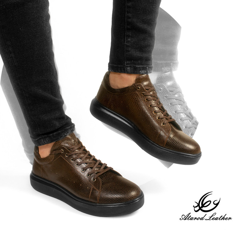 کفش روزمره مردانه چرم عطارد مدل چرم طبیعی کد SH129