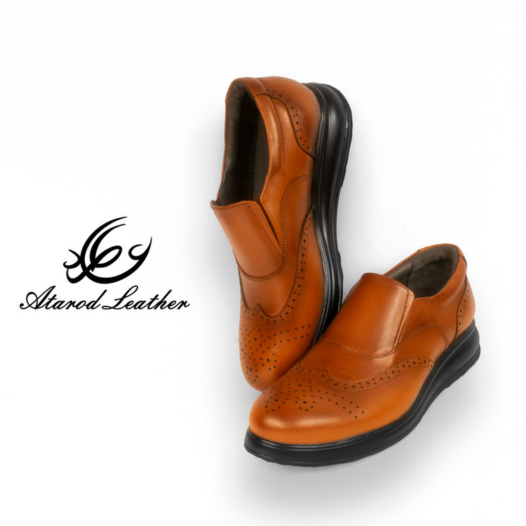 کفش روزمره مردانه چرم عطارد مدل چرم طبیعی کد SH61
