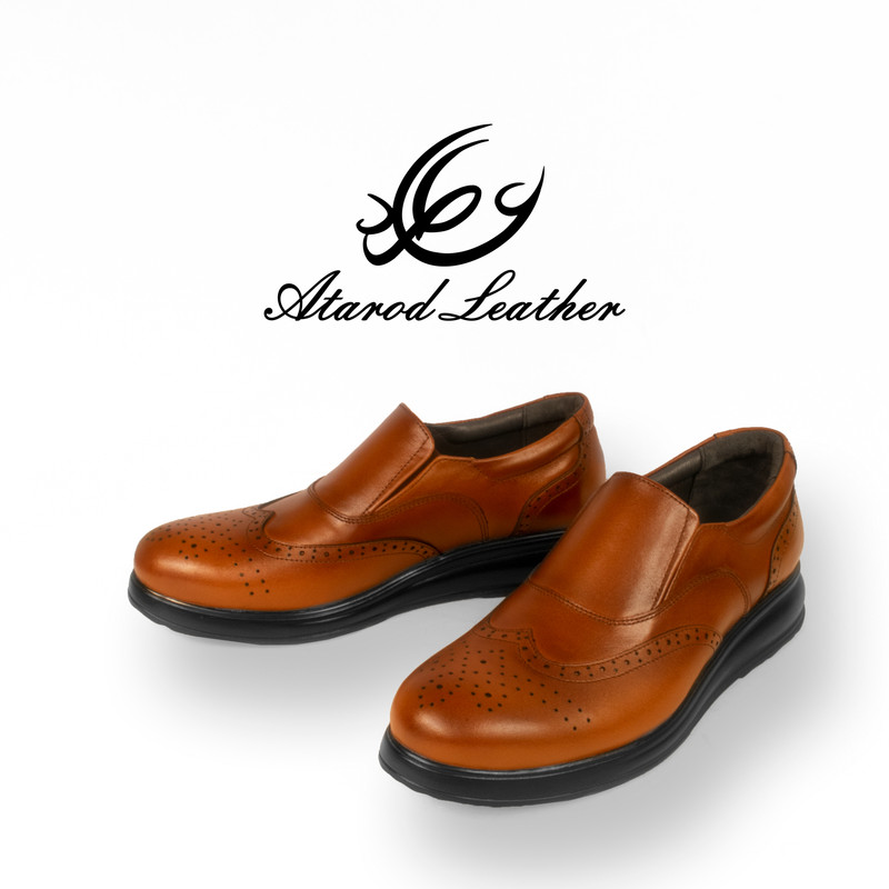 کفش روزمره مردانه چرم عطارد مدل چرم طبیعی کد SH61
