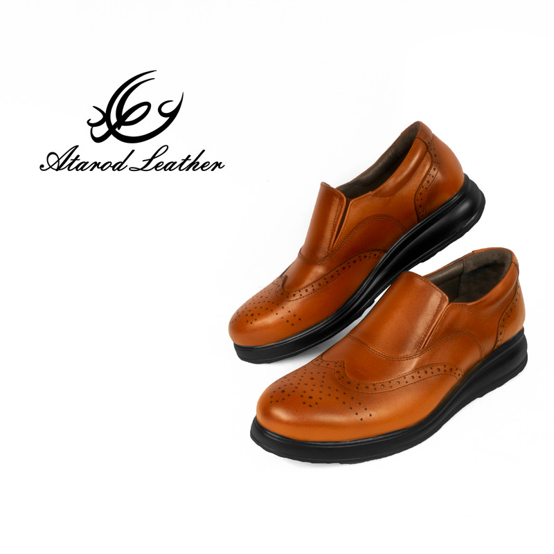 کفش روزمره مردانه چرم عطارد مدل چرم طبیعی کد SH61