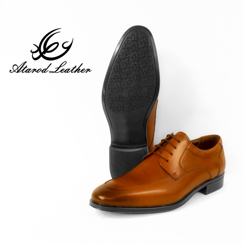 کفش مردانه چرم عطارد مدل چرم طبیعی کد SH256