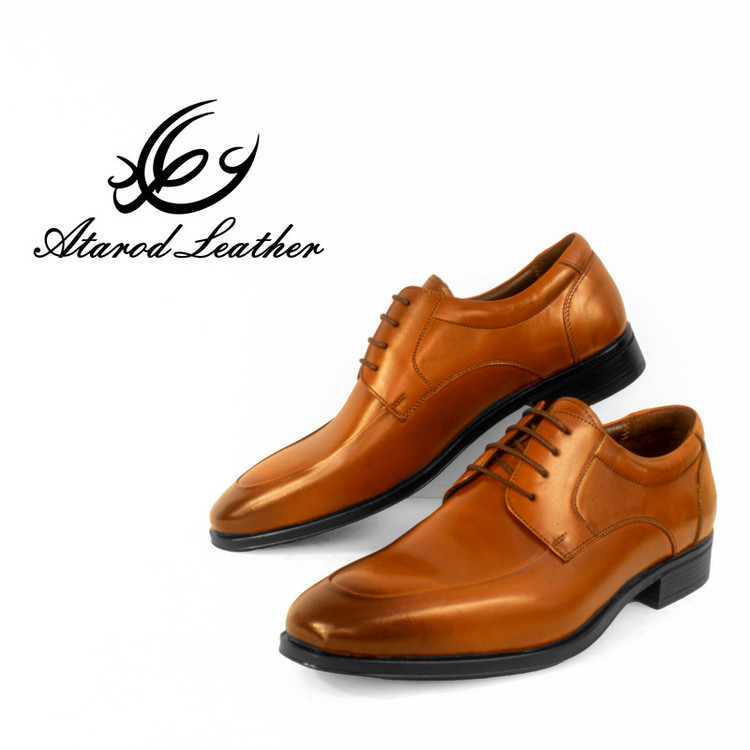کفش مردانه چرم عطارد مدل چرم طبیعی کد SH256