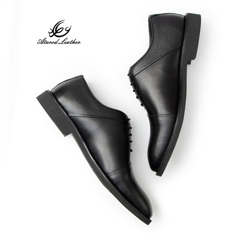 کفش رسمی مردانه چرم عطارد مدل چرم طبیعی کد SH328