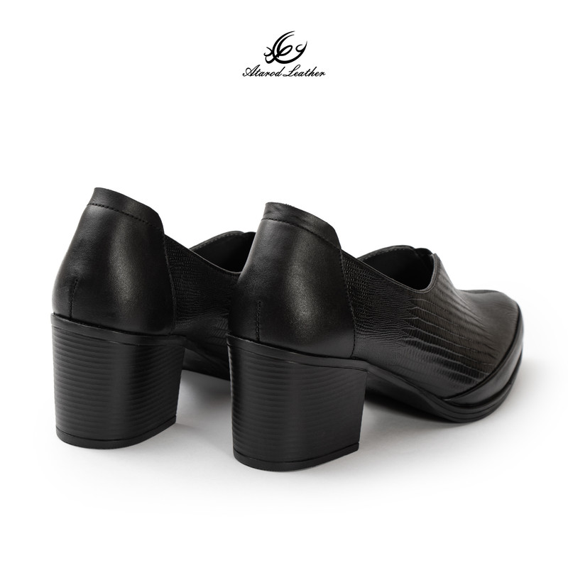 کفش پاشنهدار زنانه چرم عطارد مدل چرم طبیعی کد SH392