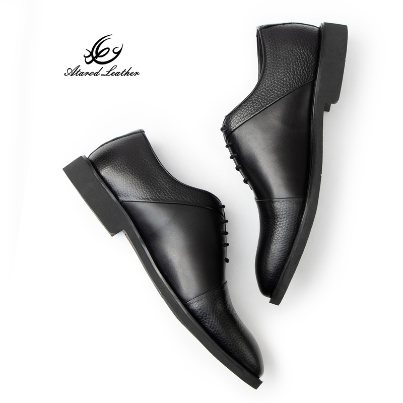کفش رسمی مردانه چرم عطارد مدل چرم طبیعی کد SH328