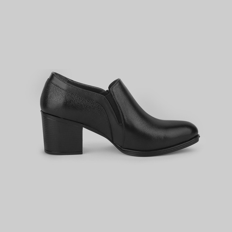 کفش پاشنهدار زنانه چرم عطارد مدل چرم طبیعی کد SH269