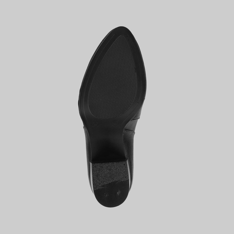 کفش پاشنهدار زنانه چرم عطارد مدل چرم طبیعی کد SH269