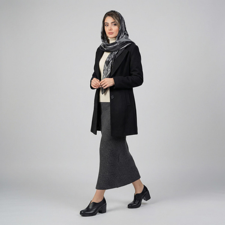 کفش پاشنهدار زنانه چرم عطارد مدل SH178