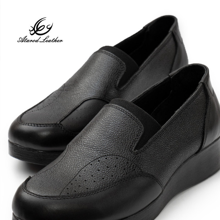کفش طبی زنانه چرم عطارد مدل هالوکس والگوس چرم طبیعی کد SH319
