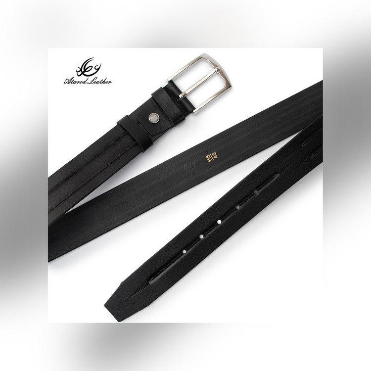 کمربند مردانه چرم عطارد مدل چرم طبیعی کد B74