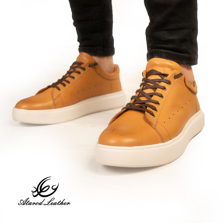 کفش روزمره مردانه چرم عطارد مدل چرم طبیعی کد SH219