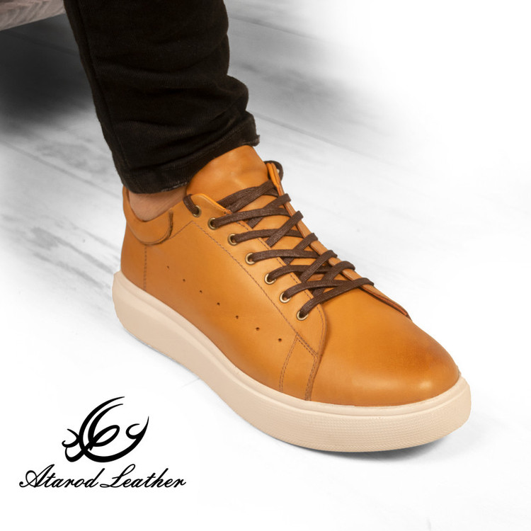 کفش روزمره مردانه چرم عطارد مدل چرم طبیعی کد SH219