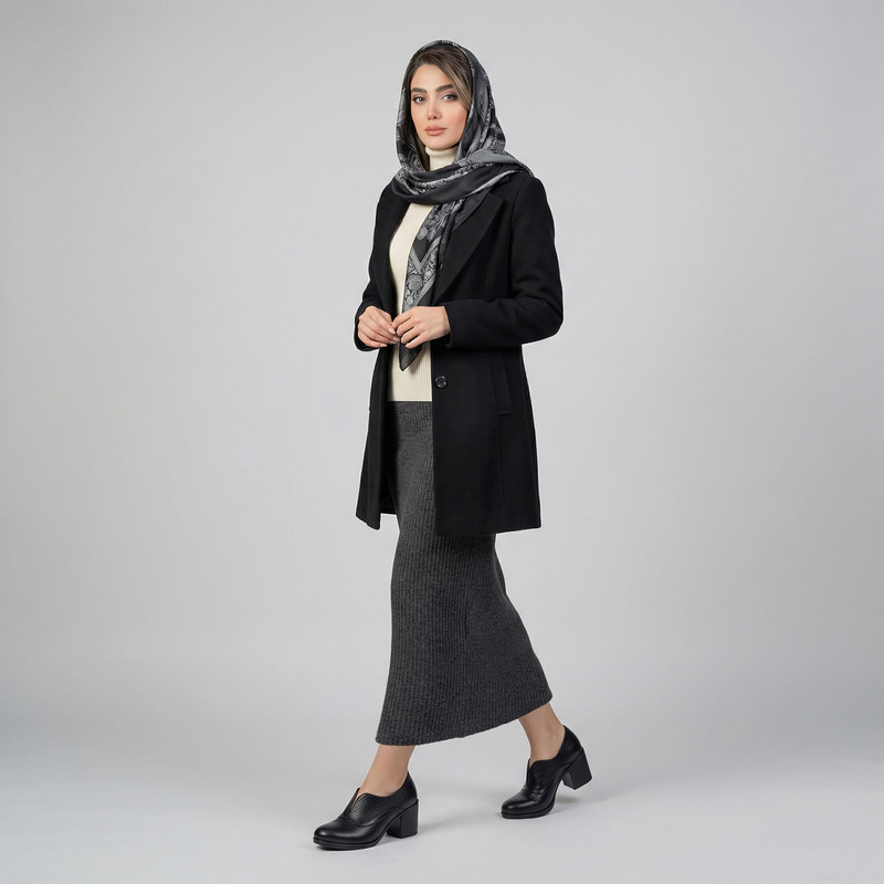 کفش پاشنهدار زنانه چرم عطارد مدل SH178