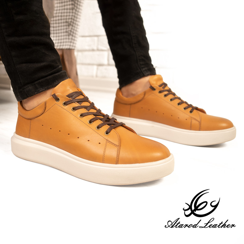 کفش روزمره مردانه چرم عطارد مدل چرم طبیعی کد SH219