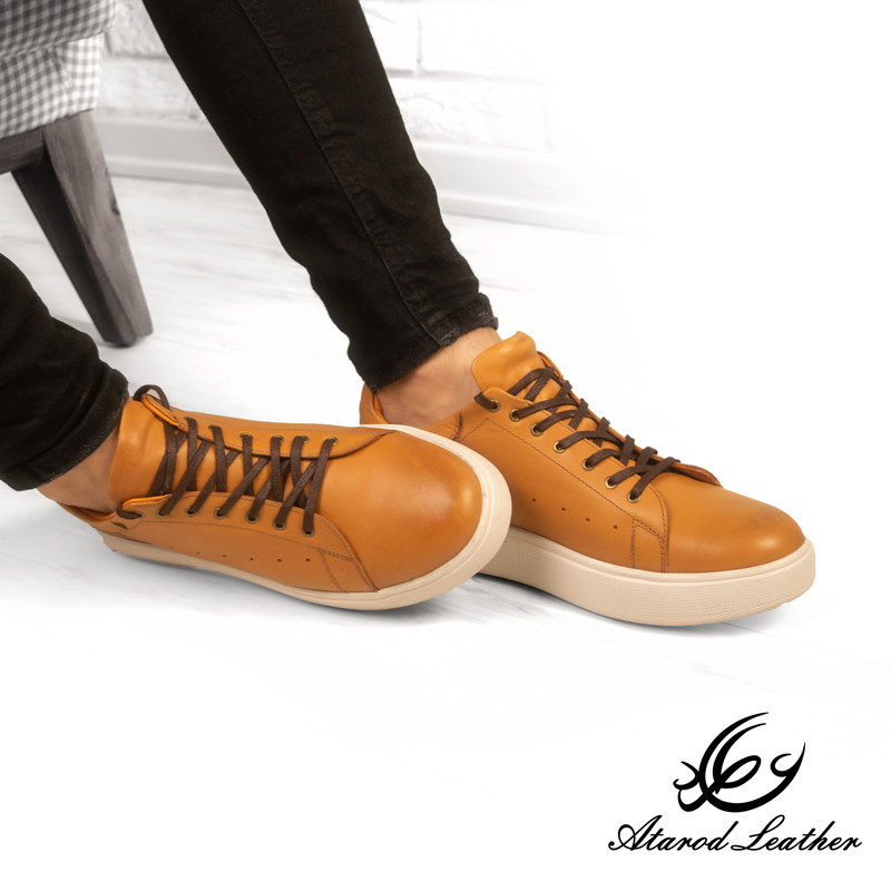 کفش روزمره مردانه چرم عطارد مدل چرم طبیعی کد SH219