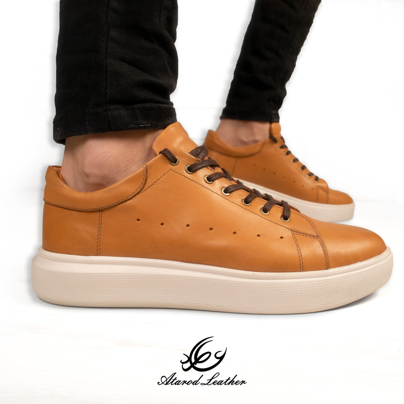 کفش روزمره مردانه چرم عطارد مدل چرم طبیعی کد SH219