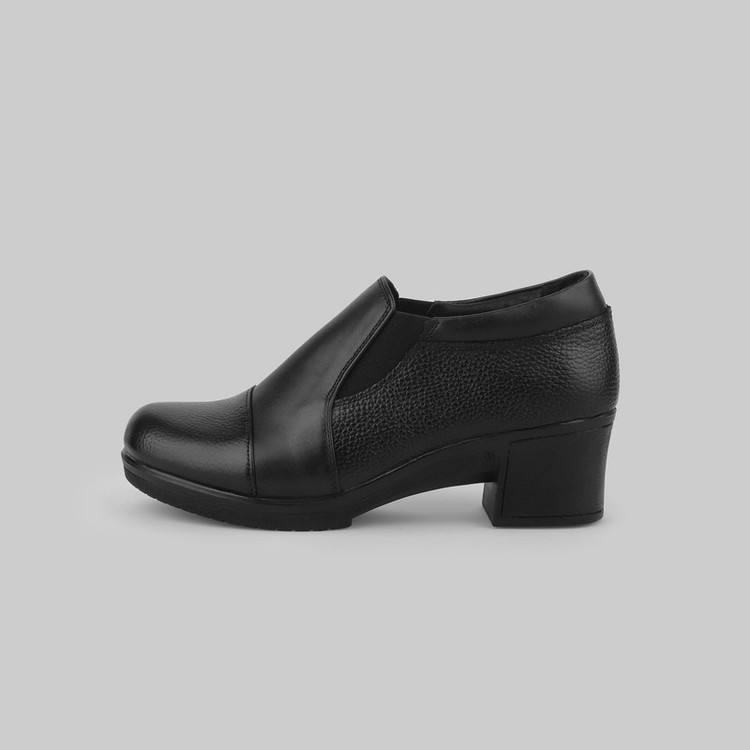 کفش پاشنهدار زنانه چرم عطارد مدل چرم طبیعی کد SH138
