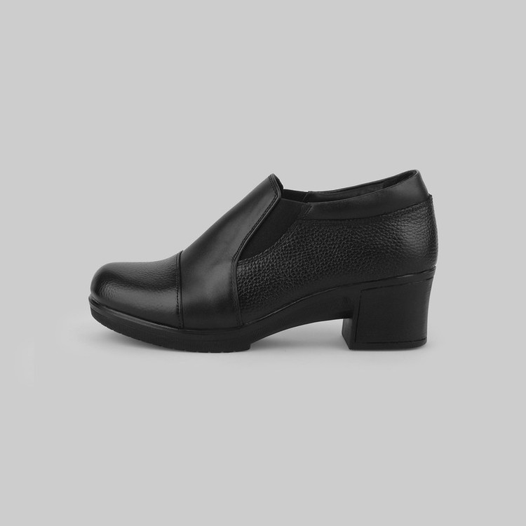 کفش پاشنهدار زنانه چرم عطارد مدل چرم طبیعی کد SH138