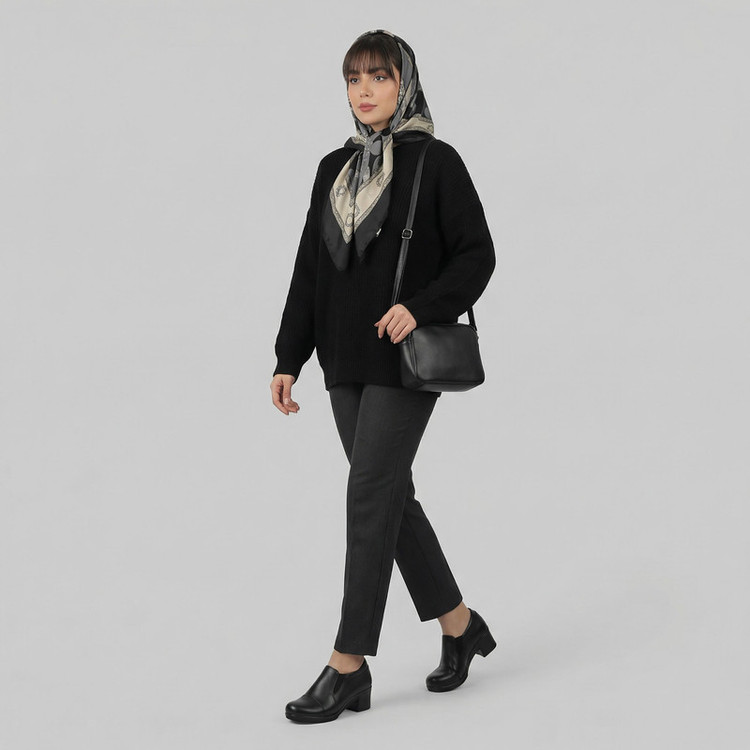 کفش پاشنهدار زنانه چرم عطارد مدل چرم طبیعی کد SH138