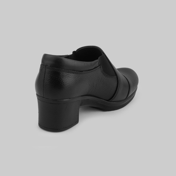کفش پاشنهدار زنانه چرم عطارد مدل چرم طبیعی کد SH138