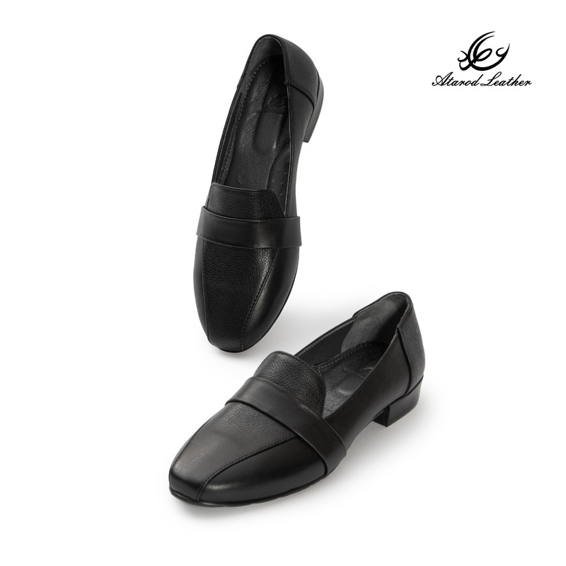 کفش زنانه چرم عطارد مدل چرم طبیعی کد SH393