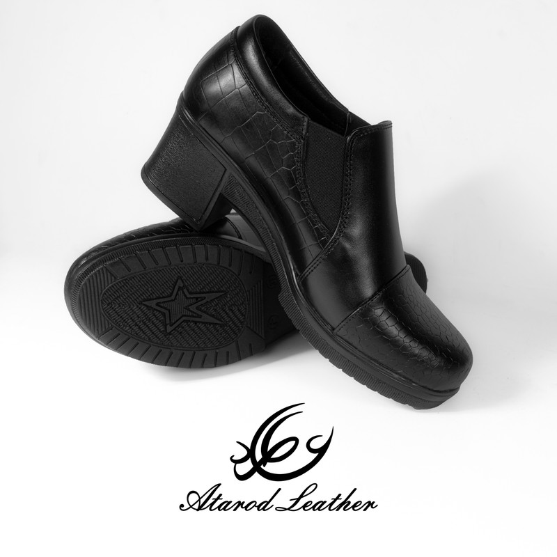 کفش زنانه چرم عطارد مدل چرم طبیعی کد SH104