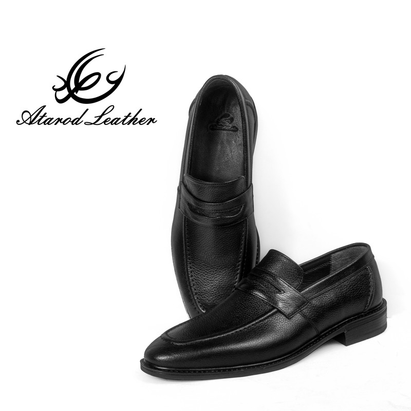 کفش مردانه چرم عطارد مدل چرم طبیعی کد SH247