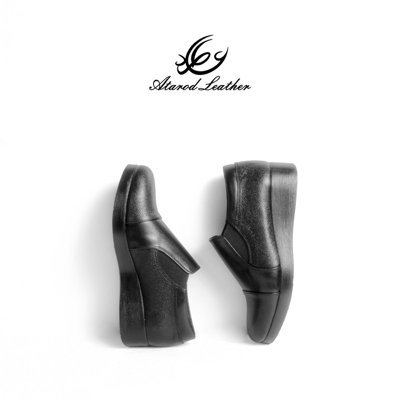 کفش طبی زنانه چرم عطارد مدل چرم طبیعی کد SH159