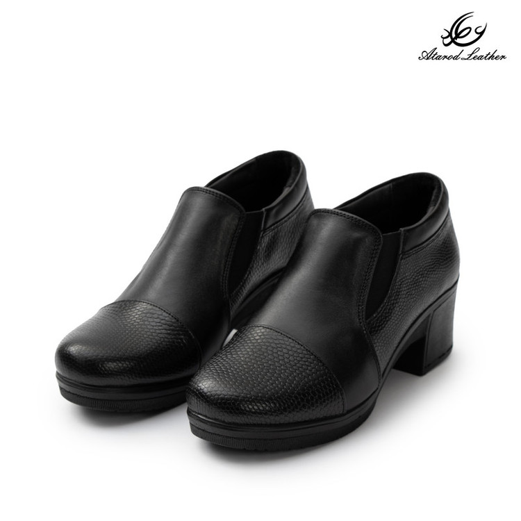 کفش پاشنهدار زنانه چرم عطارد مدل چرم طبیعی کد SH370