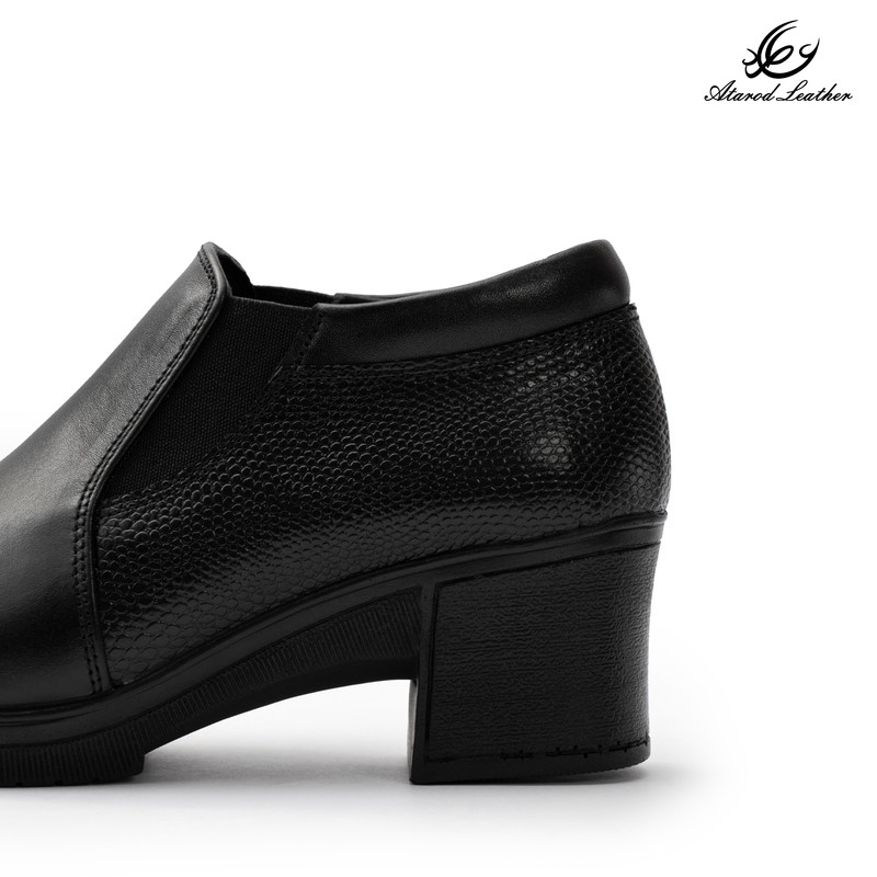 کفش پاشنهدار زنانه چرم عطارد مدل چرم طبیعی کد SH370