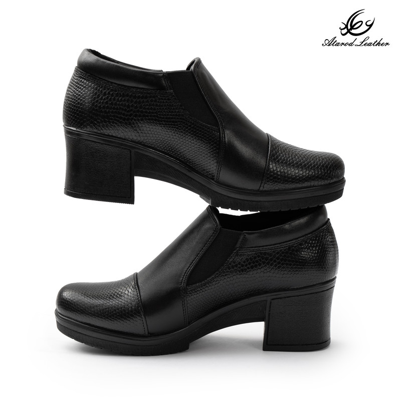 کفش پاشنهدار زنانه چرم عطارد مدل چرم طبیعی کد SH370