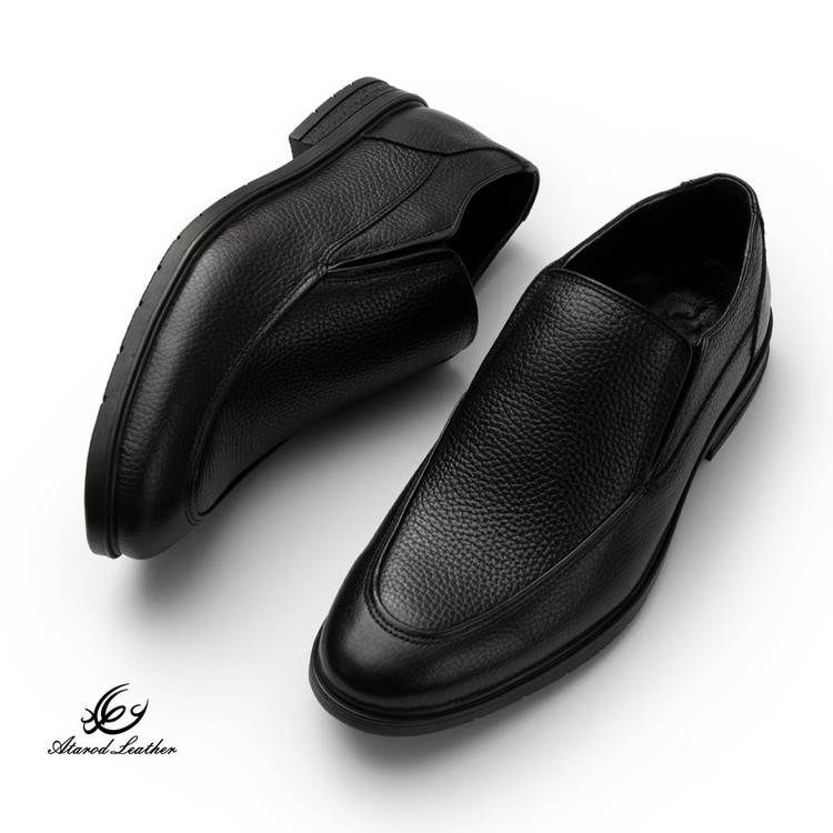 کفش رسمی مردانه چرم عطارد مدل چرم طبیعی کد SH357