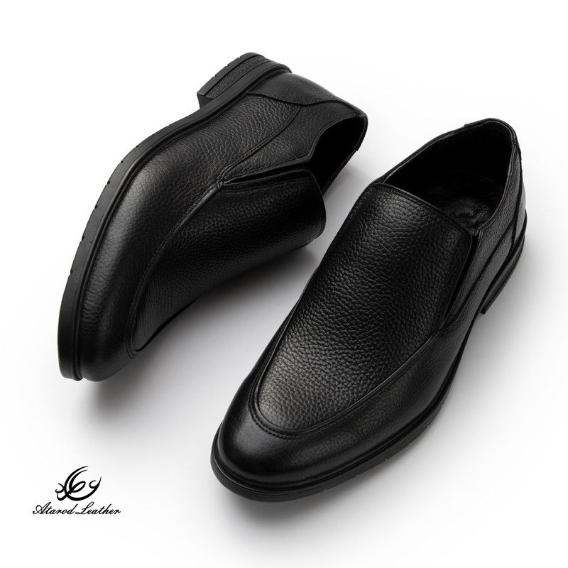 کفش رسمی مردانه چرم عطارد مدل چرم طبیعی کد SH357