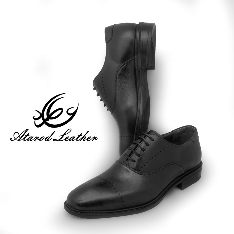 کفش رسمی مردانه چرم عطارد مدل چرم طبیعی کد SH318