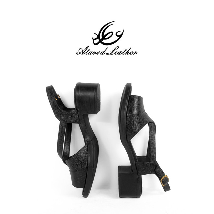 صندل زنانه چرم عطارد مدل چرم طبیعی کد SH162