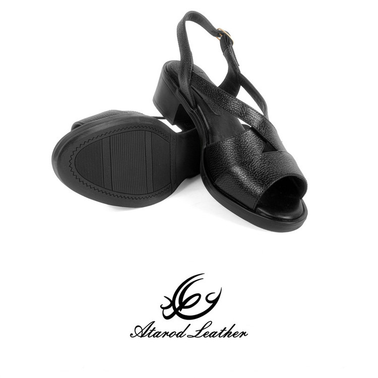 صندل زنانه چرم عطارد مدل چرم طبیعی کد SH162