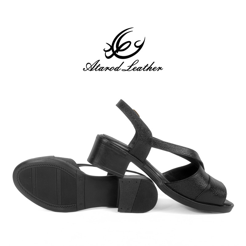 صندل زنانه چرم عطارد مدل چرم طبیعی کد SH162